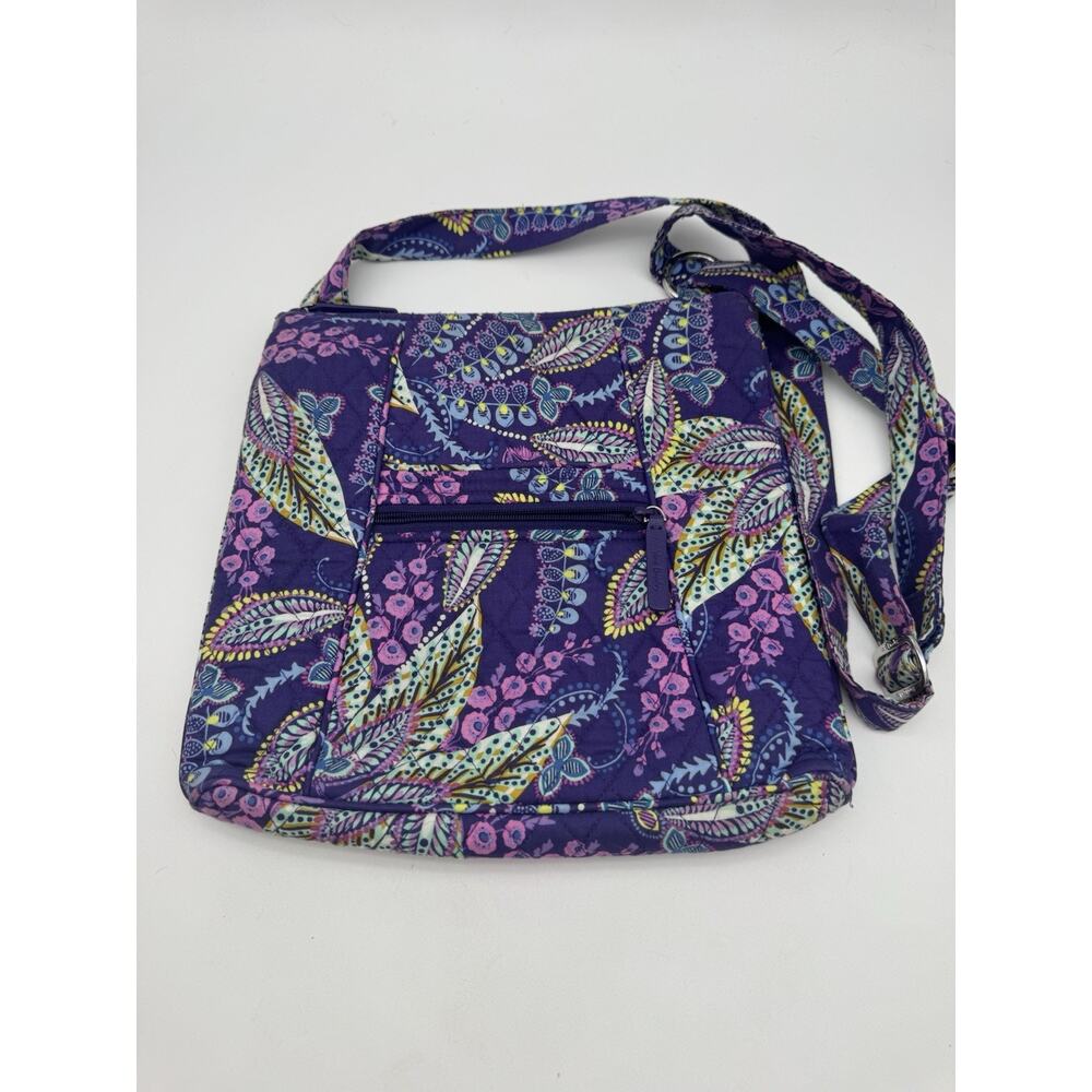Vera Bradely Batic Leaves Hipster Crossbody Bag Purse Handbag